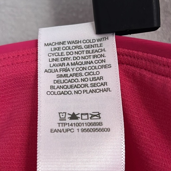 'Summer Fuchsia' Smocked Bikini Swim Bottoms 3X (24W-26W)-NWT - Time and Tru - Picture 11 of 16